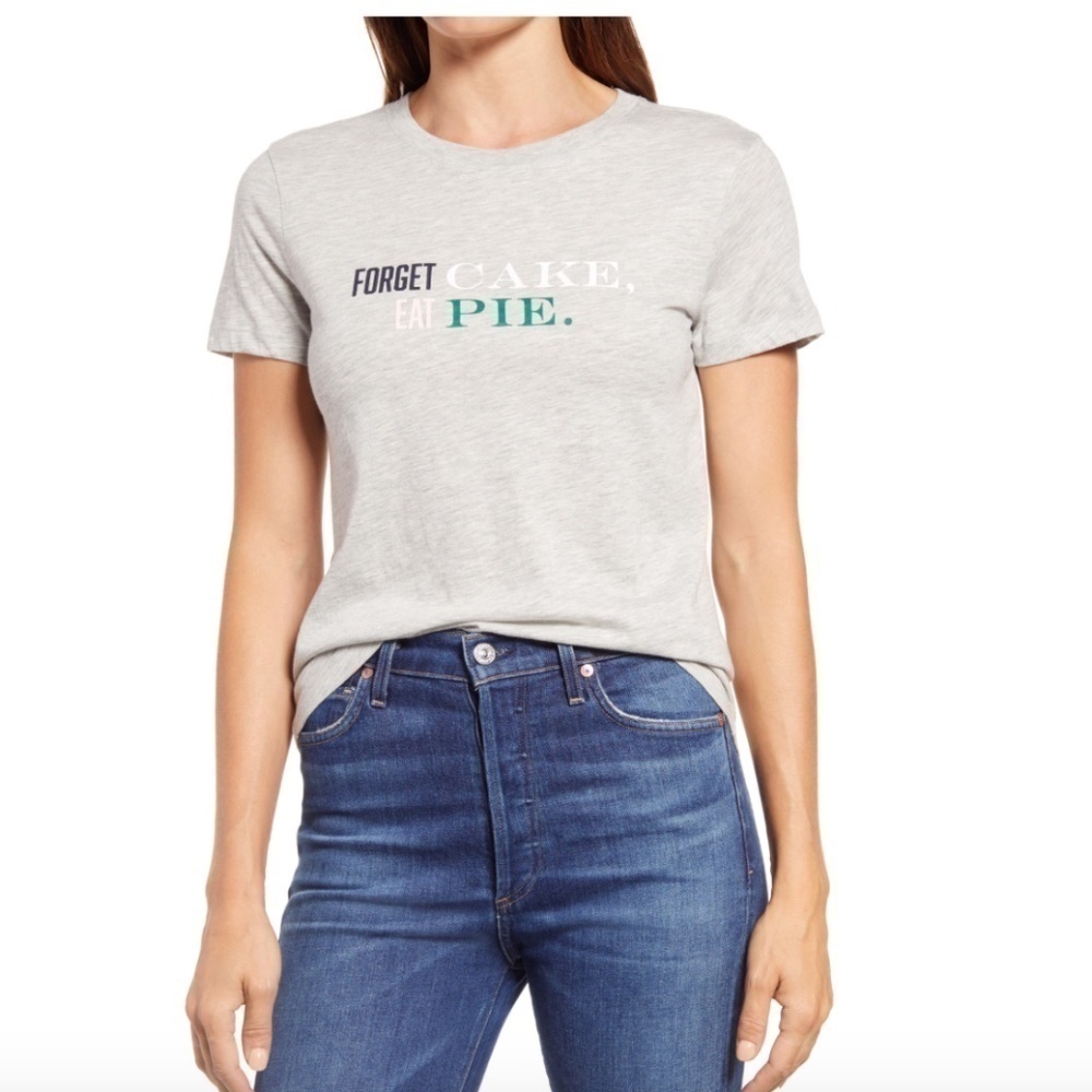 1901 Gray Eat Pie Graphic Tee
